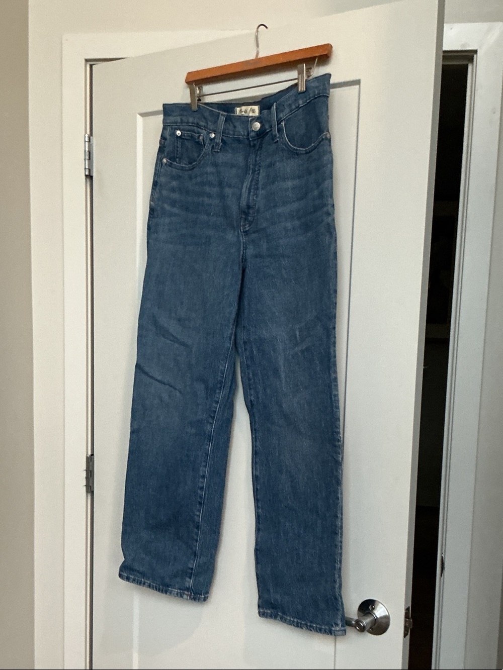 Madewell Women's Boot Cut Jeans in Medium Blue Denim